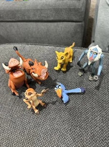 Vintage Disney Lion King Playset w 6 Figures Timon Pumbaa Simba Rafiki Zazu 1994 - Picture 1 of 17