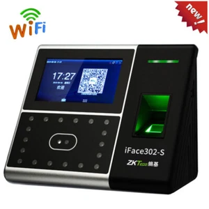 ZKTeco iFace302-S WiFi Cara Huella Dactilar Identificación Tiempo Asistencia Original - Imagen 1 de 6