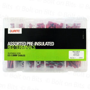 Assorted Pre-insulated Red Terminals Kit male/female/ring Recovery/Defender/4x4 - Picture 1 of 4