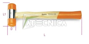 Mazzuola martello martelli mazzetta in gomma plastica Beta Tools 1390 45 mm 45 - Imagen 1 de 1