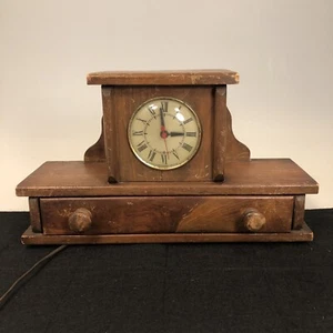 Reloj Escritorio Trabajo Madera - Imagen 1 de 10