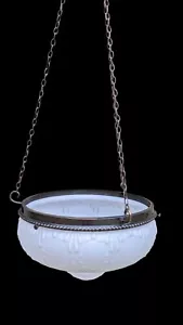 Antique Glass Hanging Light Shade - Picture 1 of 7