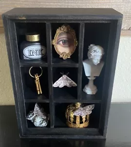 Ashland Shadow Box dark Tabletop Decor Wall Tattoo Parlor Goth Gift New - Picture 1 of 11