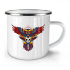 Coloured Owl NEW Enamel Tea Mug 10 oz | Wellcoda