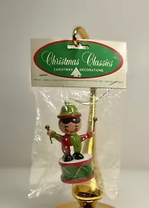 Albero di Natale Classici Natalizi Piccolo Tamburista Ragazzo Decorazione in Legno NUOVO 3,25" - Foto 1 di 7