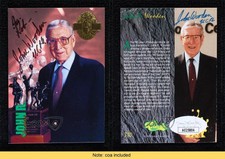 1993 Classic Four Sport Collection John Wooden #310 JSA Certified Auto HOF