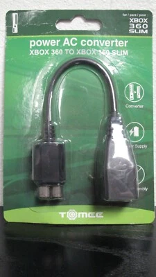 Tomee Power AC Converter For XBOX 360 To XBOX 360 Slim, New Sealed (TUB1) - Image 1 of 4