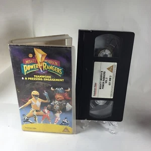 Power Rangers Teamwork & A Pressing Engagement vhs Video Tape - Picture 1 of 1