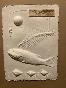 1979 Signed Ruth Ensign AP “Sanibel Cast Print #3” Cast Paper Collograph - Picture 1 of 12