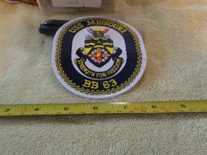 USS MISSOURI BB 63 Color Jacket Patch (DRAW#C2) - Picture 1 of 2