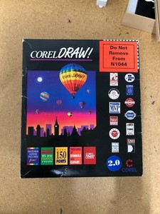 Corel DRAW 2.0 Software & Manuals Set - Great Condition
