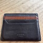 Osprey London Brown Calf Leather Credit Card Holder VGC Free Shipping