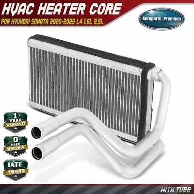 HVAC Heater Core With Tube for Hyundai Sonata 2020 2021 2022 2023 L4 1.6L 2.5L - Image 1 of 4