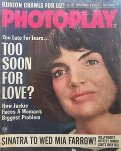 JACQUELINE KENNEDY February 1965 PHOTOPLAY Magazine SINATRA TO WED MIA FARROW - Picture 1 of 1