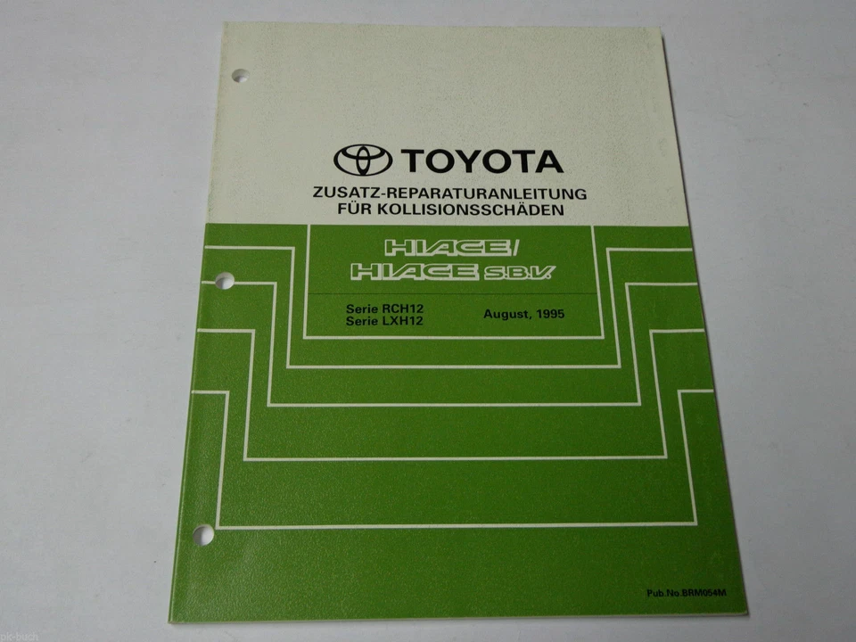 Manuale Di Officina Toyota Hiace / SBV Danni Alla Carrozzeria, St.08/1995 - Immagine 1 di 1