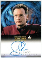 THE QUOTABLE STAR TREK DEEP SPACE NINE JOHN DE LANCIE Q AUTOGRAPH PICARD *CONDN*