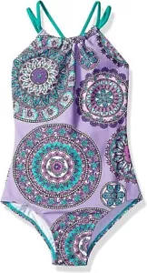Traje de baño deportivo de playa jazmín canoa para niñas talla 4T - Imagen 1 de 2