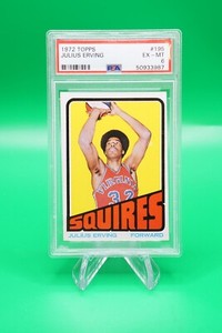1972-73 Topps Base Rookie #195 Julius Erving PSA 6 Virginia Squires R6220J