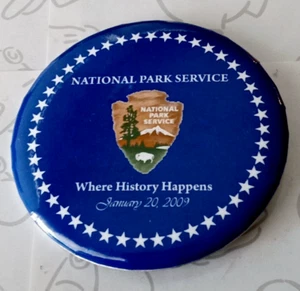 Barack Obama 2009 Presidential Inauguration Button Pin National Park Service - Bild 1 von 2