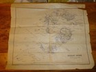 ANTIQUE SCILLY ISLES MAP 15x13" F.RODDA Publisher Penzance Reduced From Ord Map