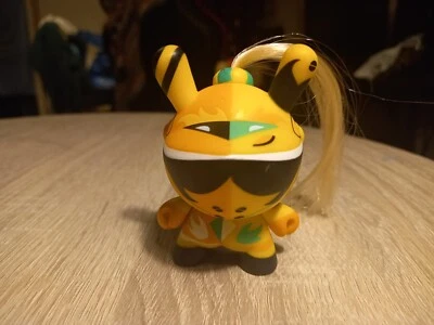 Kidrobot Dunny 3" AOW Art Of War 2014 Knight Yellow Green Patricio Oliver - Image 1 of 3
