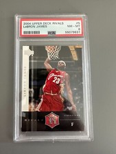 LeBron James 2004-05 Upper Deck Rivals Basketball Card #5 PSA 8