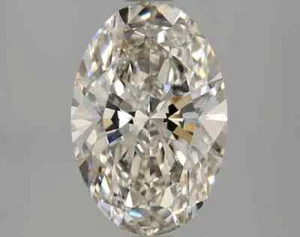 Lab Grown 2.21 Ct OVAL Cut H Color VS1 Clarity IGI Certified CVD Diamond - Picture 1 of 7