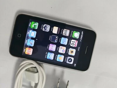Apple iPhone 3G -8GB - Black (AT&T) (GSM) Original used works very well IOS 4 - Image 1 of 4