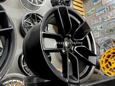 Ruedas 4 x 20 pulgadas 5x115 Dodge Challenger estilo negras medio mate: se adapta a SRT392 Foto 1 de 4