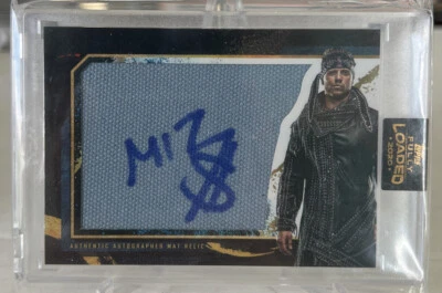 2020 Topps Fully Loaded THE MIZ Mat Relic Autograph Auto /99 Black QTY - Image 1 of 2