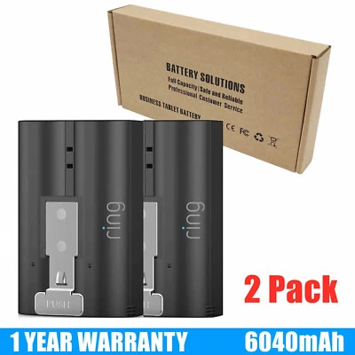 2 Pack Genuine Battery For Ring Video Doorbell 2 3 4 Spotlight Cam Quick Release