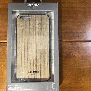 New Jack Spade Wood Case iPhone 6s 7s Plus 6 7 Plus Macassar Ebony - Picture 1 of 4