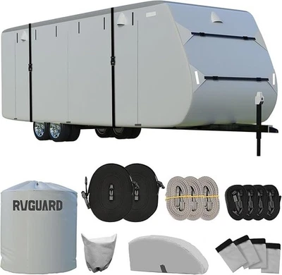 Cubierta para RVGUARD RV, cubierta de remolque de viaje se adapta a RV 27' - 30', 6 capas anti-UV Foto 1 de 4