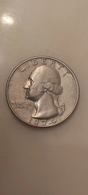 1974 US Washington Quarter Misstruck Off Center Mint Error Gem BU - Image 1 of 3