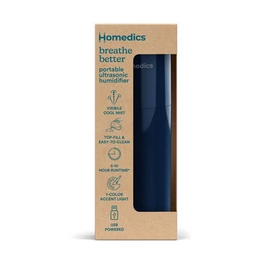 HoMedics Portable USB Ultrasonic Humidifier - NEW - Image 1 of 4