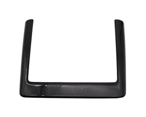 Glossy Carbon Fiber Wireless Charging Frame Cover For 25+ Tesla Model Y Juniper - Bild 1 von 6