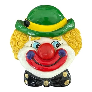 Vintage Animated Clown Face Musical Doorbell. Light Up Nose Plays Music - Picture 1 of 6