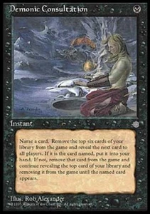 MTG English Demonic Consultation NM Normal Ice Age - Picture 1 of 1