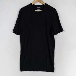 Tommy John Second Skin Mens T Shirt Large Black Modal Blend Soft Casual Crewneck - Picture 1 of 7