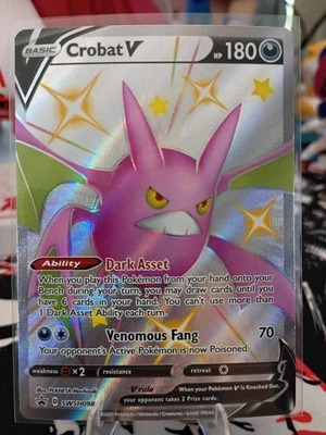 Crobat V SWSH098 Sword & Shield Holo Promo Card - Image 1 of 2