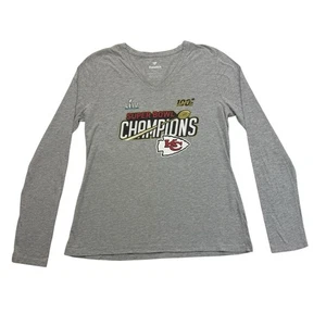 Kansas City Chiefs Shirt Damen Large L grau Super Bowl Champions Fanatics NFL - Bild 1 von 12