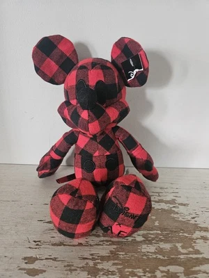 New Disney Mickey Mouse X AE American Eagle Special Edition Buffalo Plaid Plush - Image 1 of 4