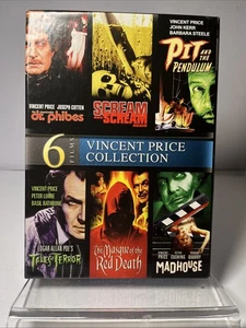 The Vincent Price Collection (DVD, 6 Horror Films) Madhouse Horror Classics - Picture 1 of 8