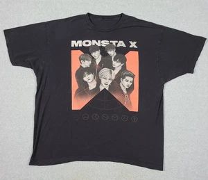 MONSTA X T SHIRT K Pop Boy Band Members Concert Double Sided Tee Sz 3XL - Picture 1 of 7