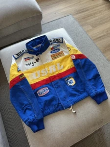 Polo Ralph Lauren USRL Racing NASCAR  Canvas Bomber Jacket Women's M Medium - Picture 1 of 7