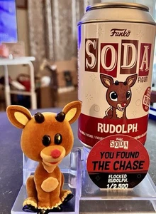 Funko Soda Rudolph Chase Flocked LE 2500 CHASE - Picture 1 of 5