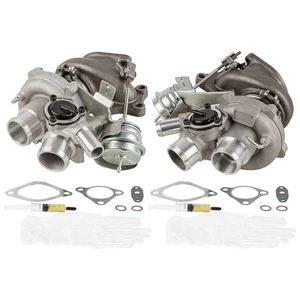 Pair Turbo Kit With New Turbochargers For Ford F-150 Ecoboost 3.5L 2010-2012 - Foto 1 di 11