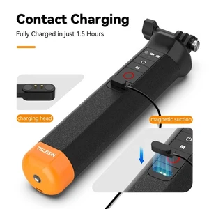 TELESIN Waterproof Buoyancy Selfie Stick w/ Remote for GoPro Hero 9–12 - Picture 1 of 6