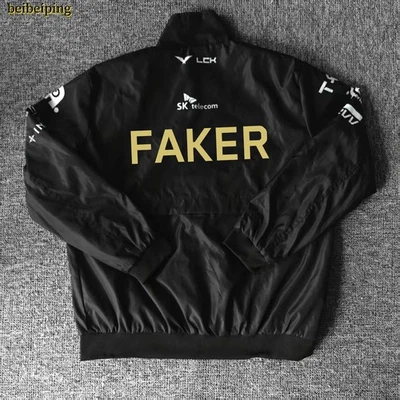 2025 T1 Team World Championship Black Jacket SKT Team Faker Five Star Coat New - Image 1 of 4