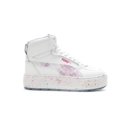 PUMA Karmen Rebelle Media Tintura Plataforma Jóvenes Niñas Blanco Tenis Informal Sho Foto 1 de 4